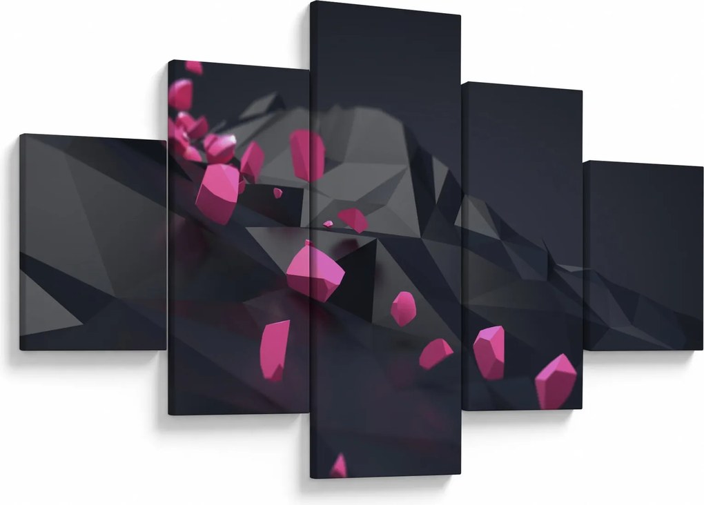 Obraz abstrakcji 3D (125x70 cm)