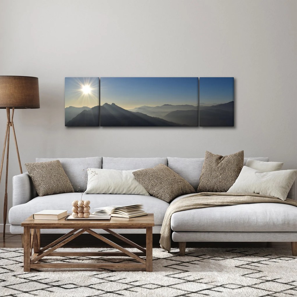 Obraz - Nad szczytami gór (170x50 cm)
