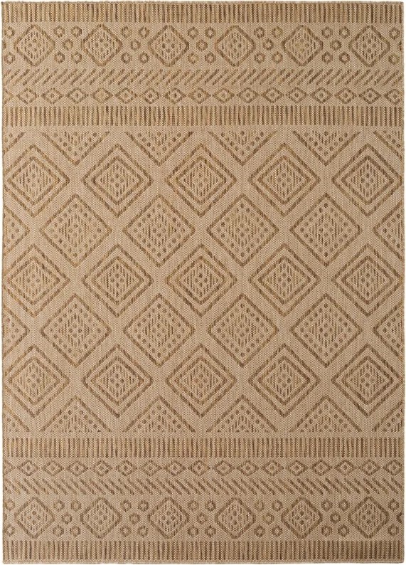 Dywan uniwersalny MIRA Romby Beżowo Brązowe 120 cm x 160 cm