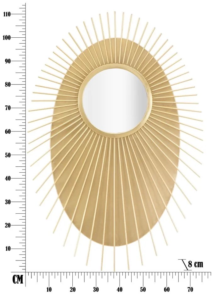 Lustro ścienne Mauro Ferretti Glam Eye, 75x110,5 cm