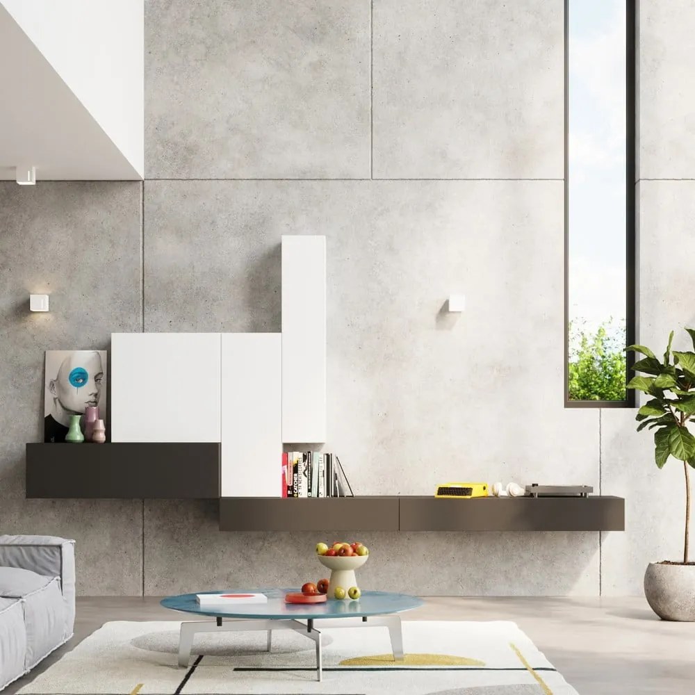 Biała lampa sufitowa z metalowym kloszem 10x10 cm Pax – Sollux