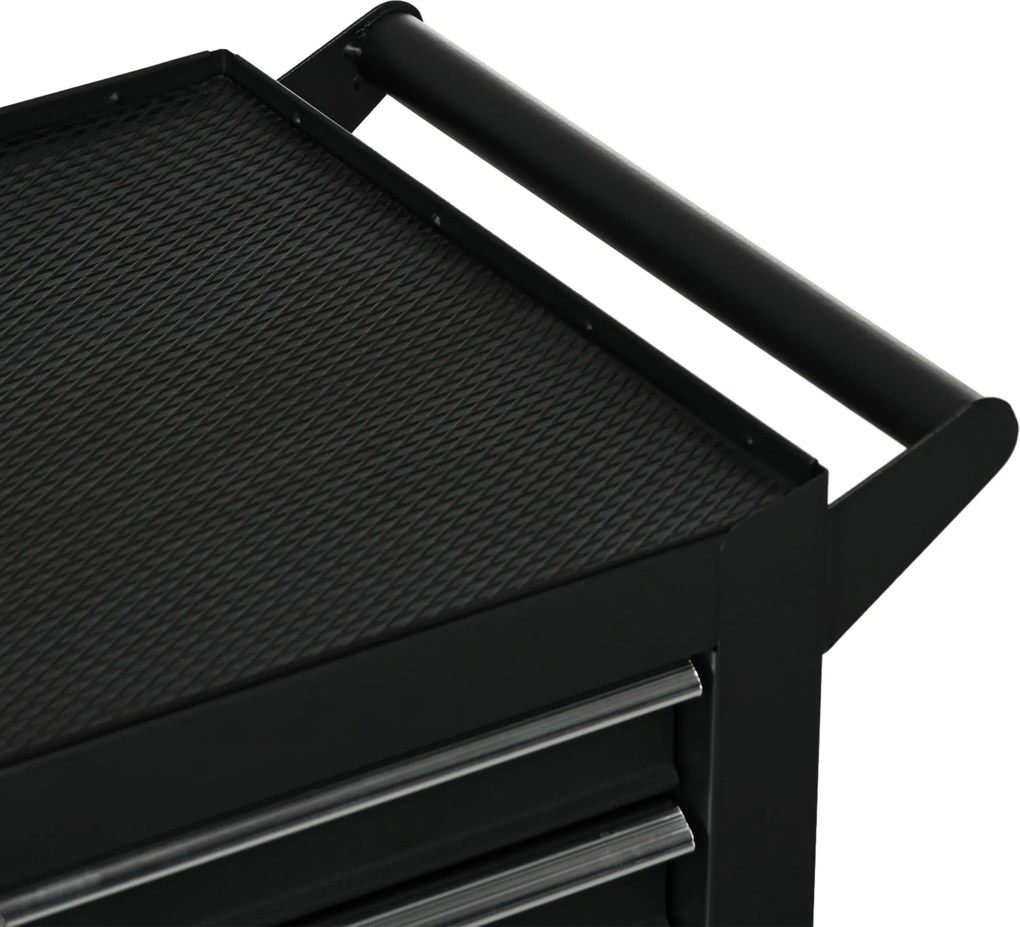 DURHAND Wózek narzędziowy, 2 małe i 5 dużych szuflad, stal, do 150 kg, 69 x 33 x 75 cm, czerwony | Aosom PL