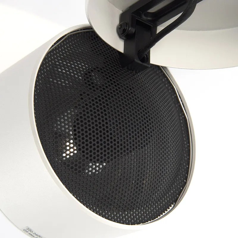 Nowoczesny reflektor biały okrągły regulowany - Go Nine