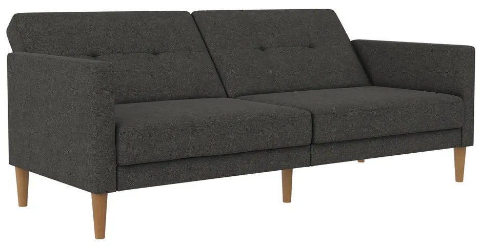 Ciemnoszara rozkładana sofa 82 cm Lilly – Støraa