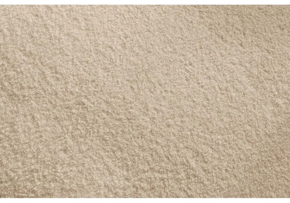 Beżowy podnóżek modułowy z materiału bouclé Megeve – Bobochic Paris