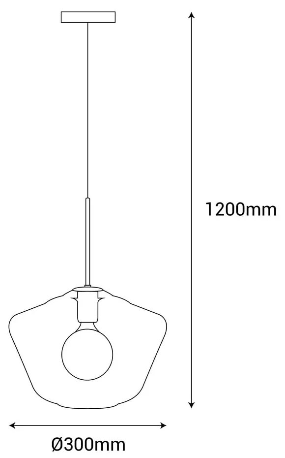 Lampa wisząca SULION Astrid, wys. 120 cm