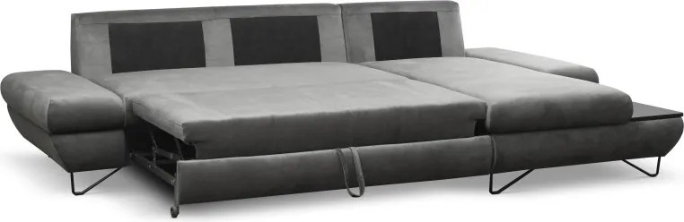 Narożnik LOFT z funkcją spania Regulowane zagłówki i podłokietniki Prawa strona Kronos 22