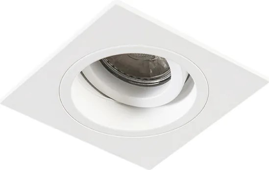 Inteligentny reflektor wpuszczany kwadratowy biały z WiFi GU10 - Chuck