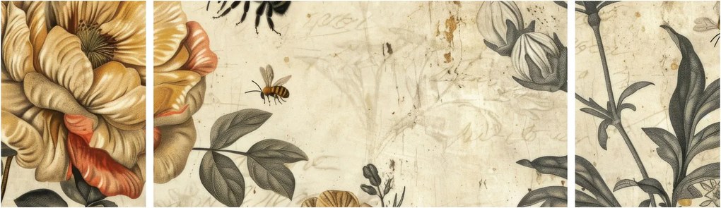 Obraz - Bee Meadow (170x50 cm)