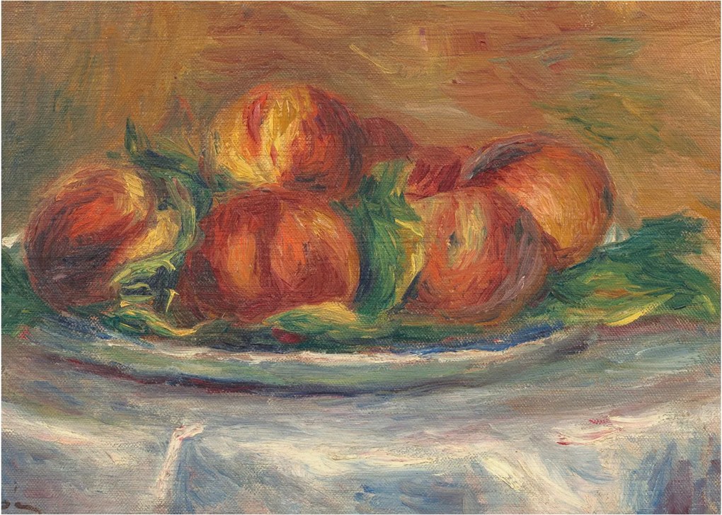 Obraz - Auguste Renoir, Peaches on a Plate, reprodukcje (70x50 cm)