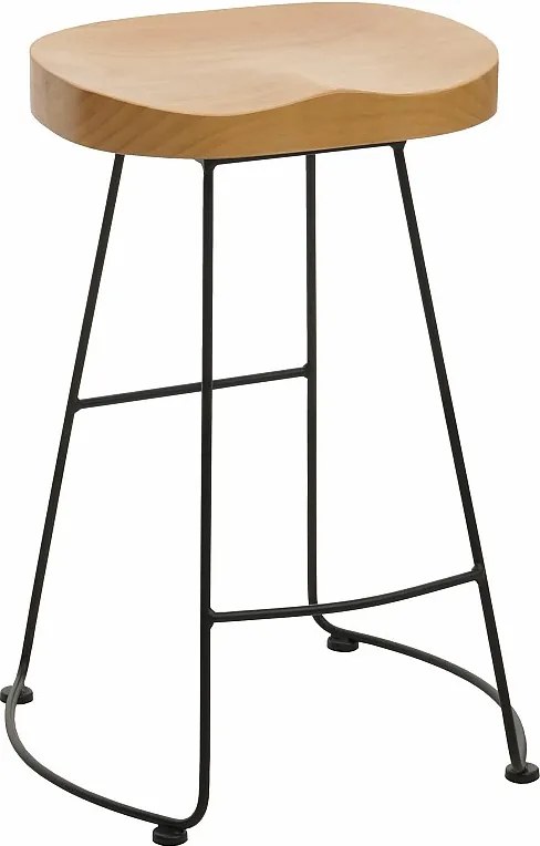 Stołek barowy MCW-N25,  natura