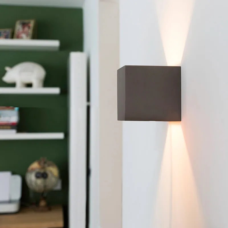 Industrialna lampa ścienna betonowa - BoxPrzemysłowy Oswietlenie wewnetrzne