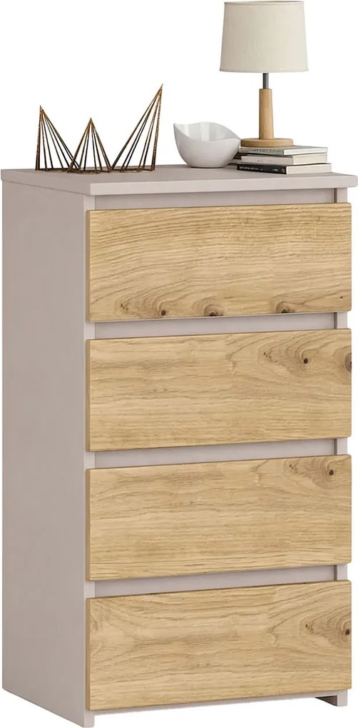 Nowoczesna komoda z szufladami kaszmir dąb artisan G8-P59