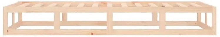 Pojedyncze naturalne sosnowe łóżko 90x200 - Rixo 3X
