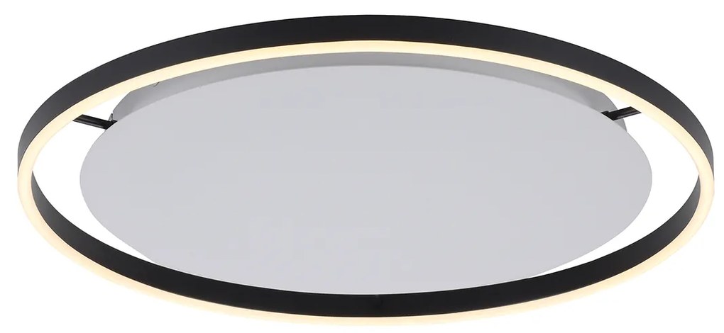 Lampa sufitowa ciemnoszara 60 cm z wbudowanymi diodami LED, 3-stopniowy ściemniacz - Zlatan Nowoczesny Oswietlenie wewnetrzne