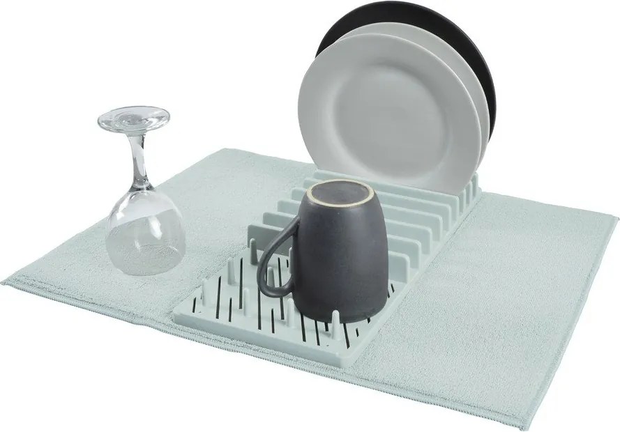 Jasnoniebieska plastikowa podkładka do naczyń 50x38 cm – Homéa