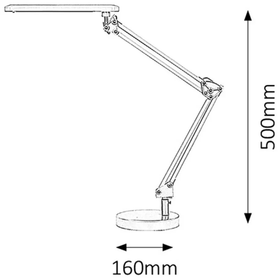 Rabalux 4408 lampa stołowa LED Colin, czarny