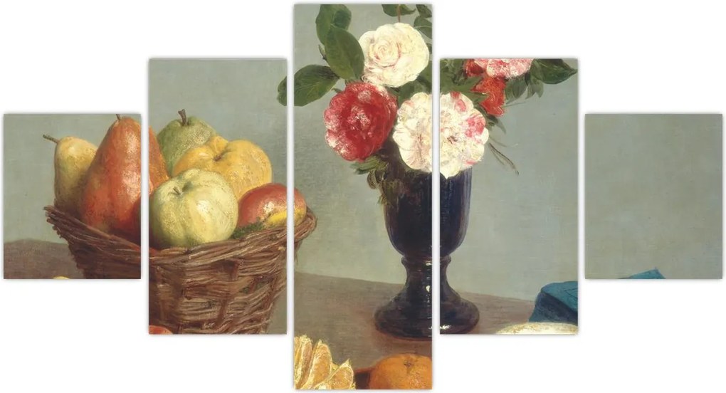 Obraz - Henri Fantin-Latour, Still  Life, reprodukcje (125x70 cm)