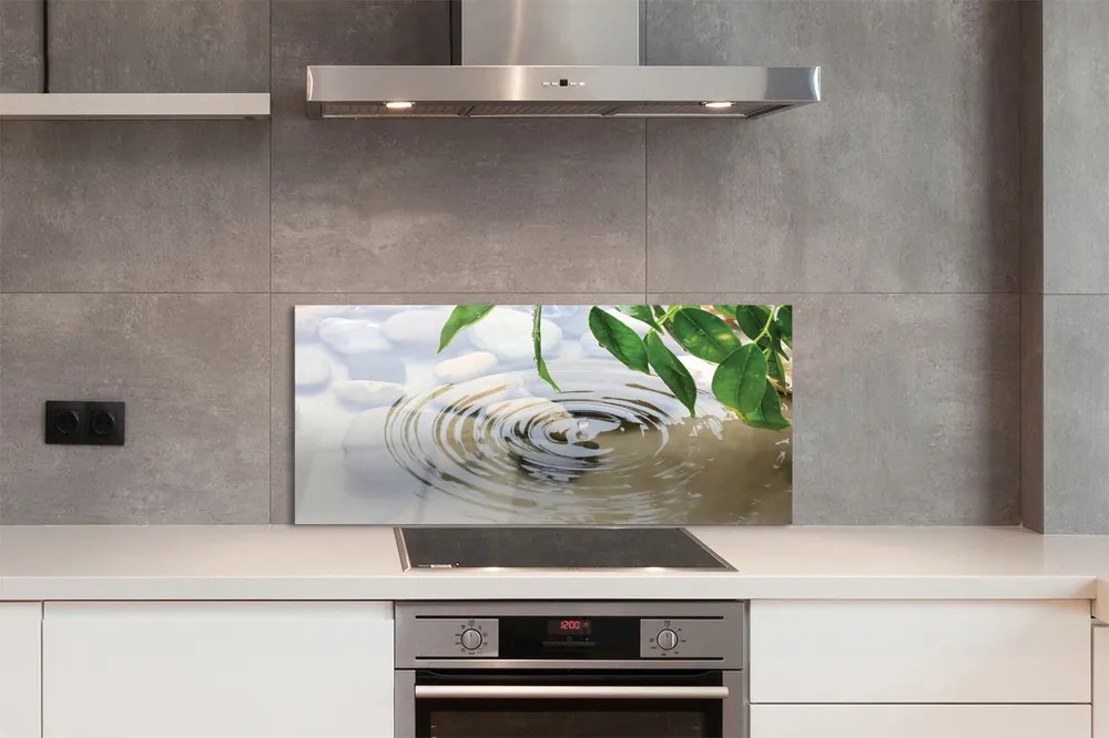 Szklany Panel Krystaliczny Plusk Wody