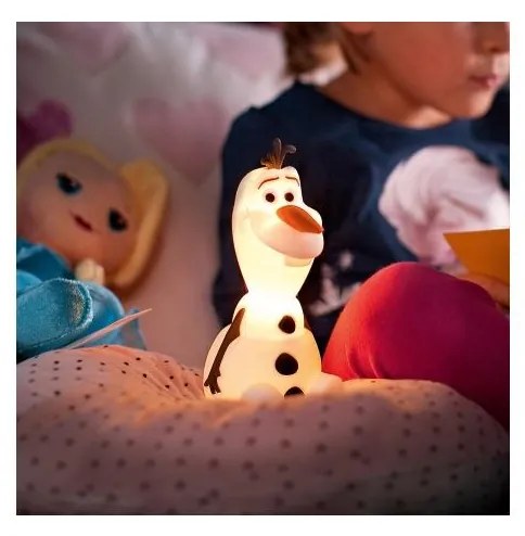 Philips 71768/08/16 -LED Lampa dziecięca DISNEY FROZEN OLAF LED/0,3W/2xAAA bałwanek