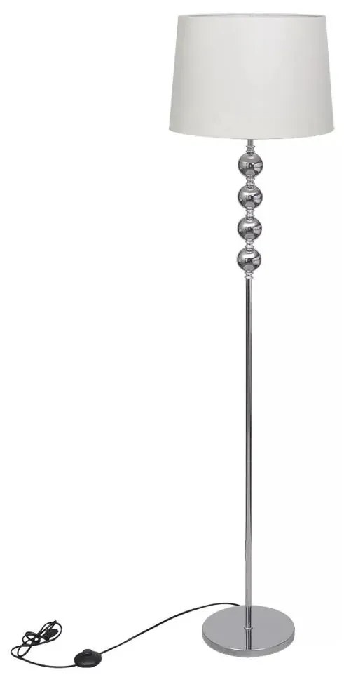 Biała lampa stojąca do czytania z abażurem - 8X EX03 M6-W52