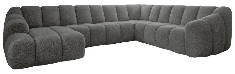 Szary narożnik (prawostronny/w kształcie litery U) Shell – Miuform