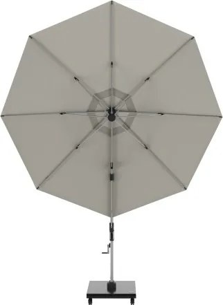 KNIRPS 320 x 320 cm - luksusowy wahadłowy parasol ogrodowy z drążkiem bocznym : Kolor parasola - Sandy