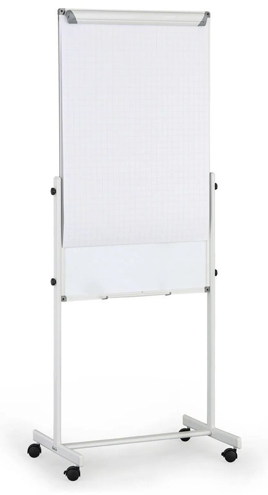 Mobilny flipchart, powierzchnia kombinowana, 1200 × 700 mm