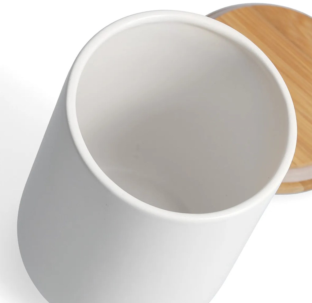 Ceramiczny słoik z wieczkiem, na produkty sypkie, 1540 ml