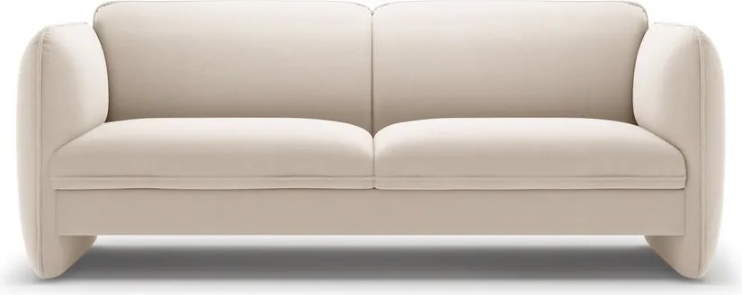 Kremowa aksamitna sofa 204 cm Georgia – Micadoni