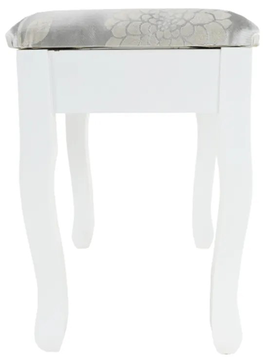 Ozdobny stolik ze stołkiem LINET NEW, biały