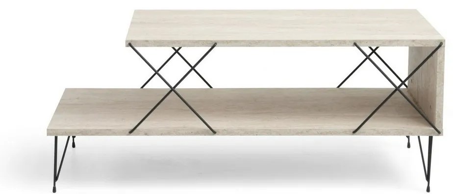 Stolik konferencyjny Loire Travertine and Black