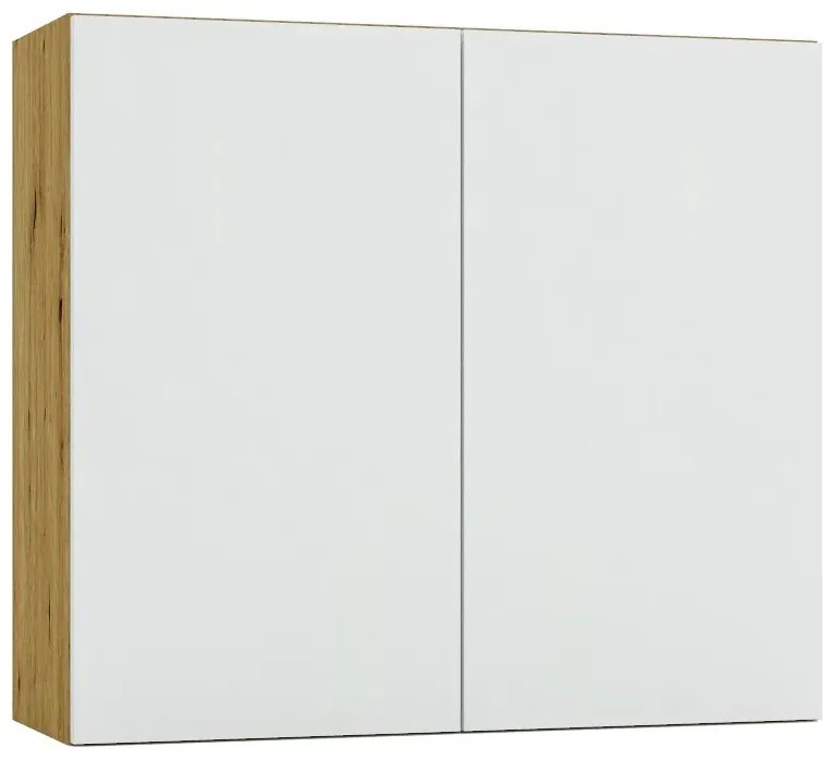 Szafka kuchenna górna 80 cm dąb artisan + popiel - Orfa 23X
