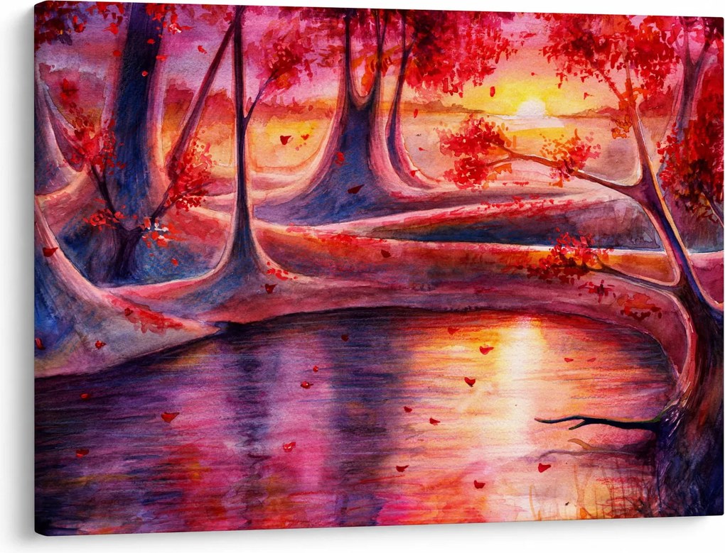 Obraz magicznego lasu (70x50 cm)