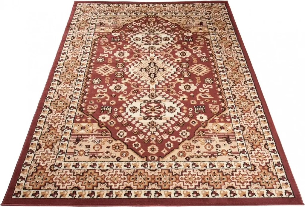 Brązowy dywan boho H7-T22