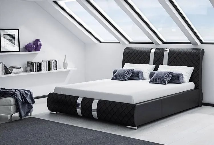 Łóżko tapicerowane Enigma 3X 200x200 - 44 kolory
