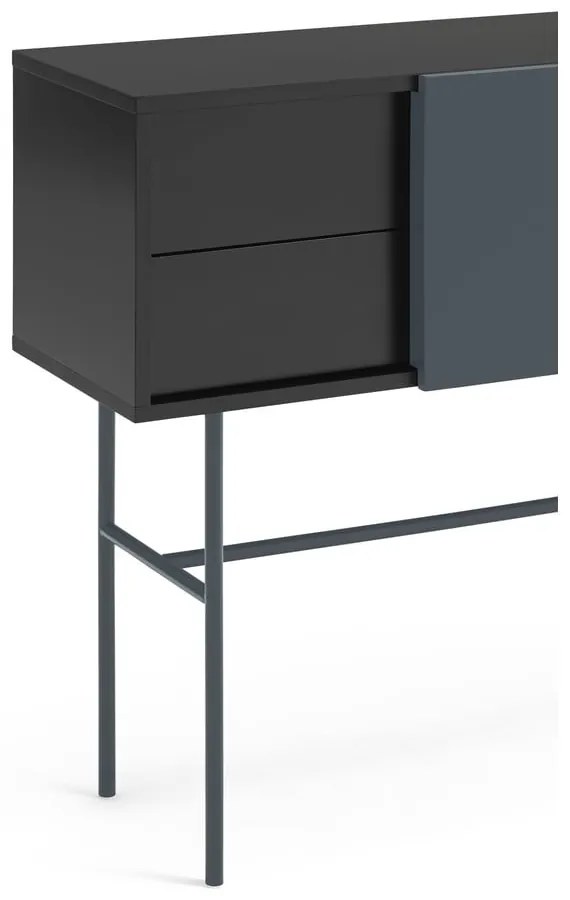 Czarno-antracytowa konsola 35x110 cm Nube – Teulat