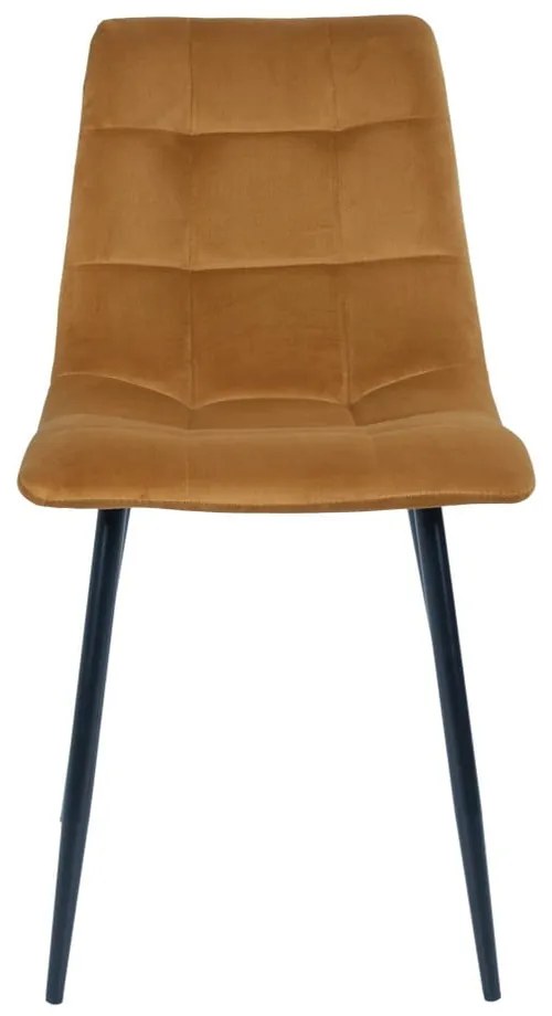 Żółte tapicerowane krzesła zestaw 2 szt. Middelfart – House Nordic