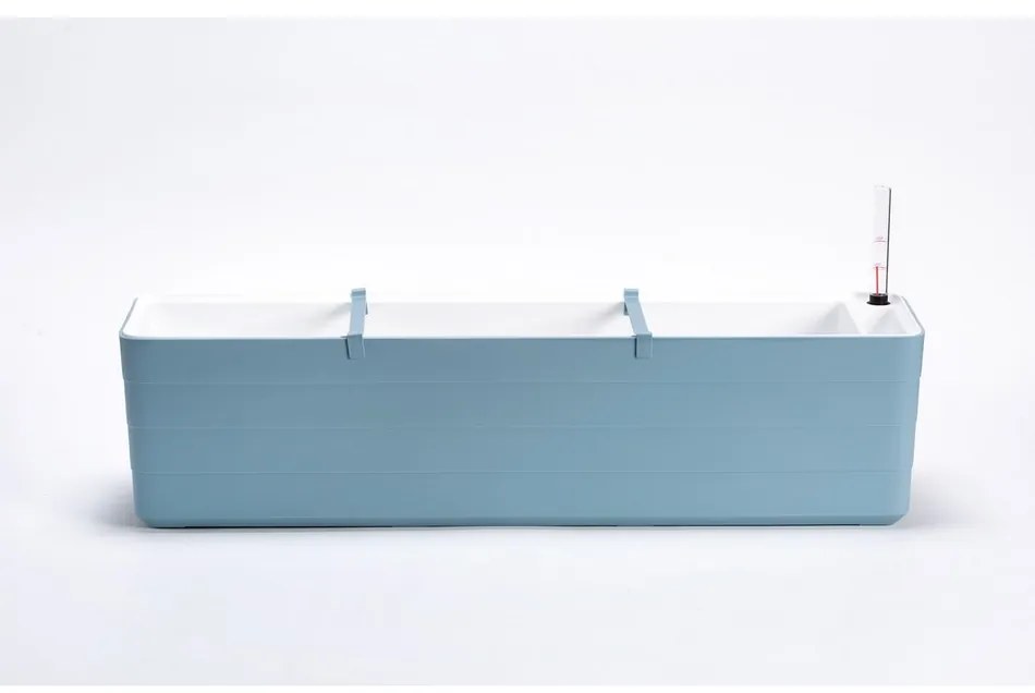 Plastia Skrzynka samonawadniająca Berberis 80, szaro-niebieski + biały, 80 cm