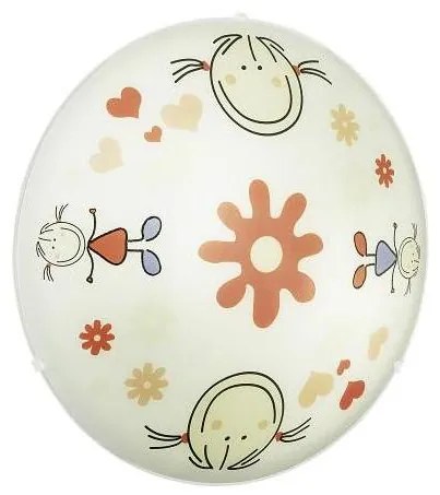 EGLO 88973 - Dziecięca lampa sufitowa JUNIOR 2 2xE27/60W kolorowa