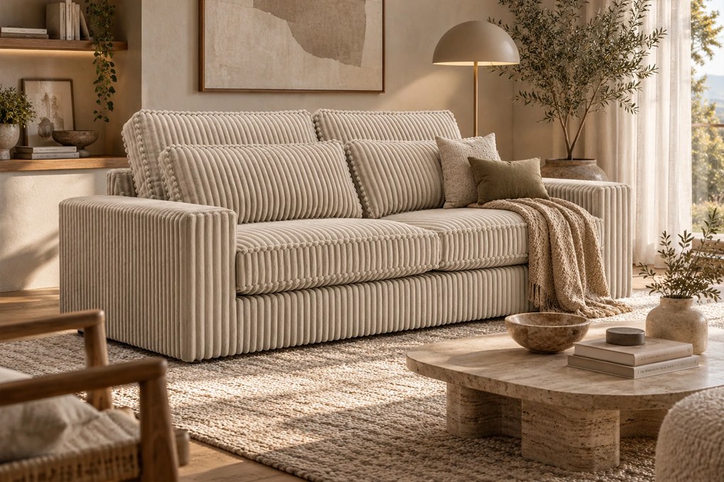 Sofa tapicerowana OTILLA nowoczesny minimalistyczny skandynawski