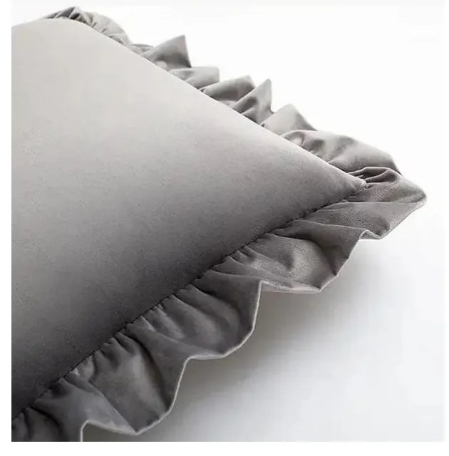 Poszewka na poduszkę z mieszanki bawełny 40x40 cm Ruffled – Mila Home