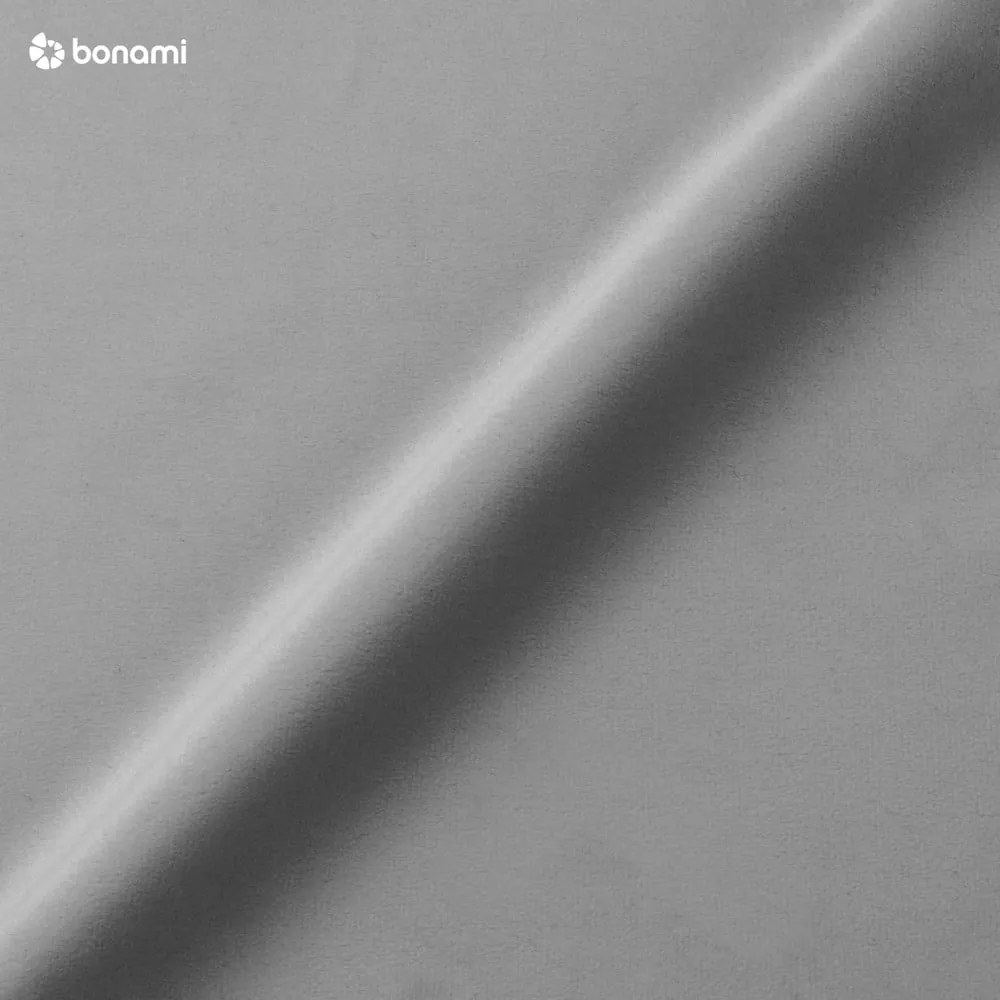 Szare aksamitne tapicerowane łóżko dwuosobowe ze schowkiem i stelażem 140x200 cm Brody – Mazzini Beds