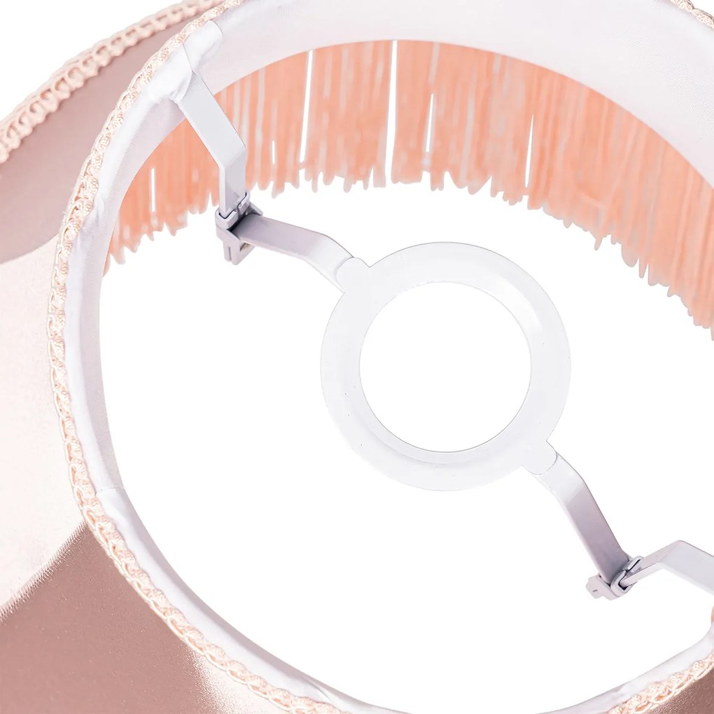 Abażur z tkaniny różowy 30 cm - Granny