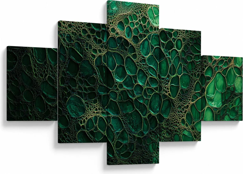 Obraz - Zielony mikroskopowy obraz (125x70 cm)
