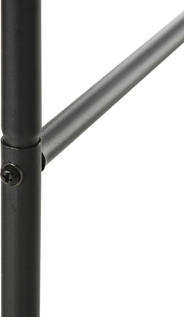 Outsunny Łuk Ogrodowy, Łuk Różany, Łuk Pnący, Krata na Róże Metalowa, czarny, 1,40 x 0,40 x 2,40 m