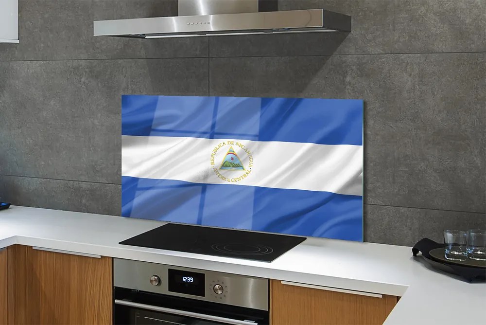 Panel szklany do Kuchni Powiewająca Flaga