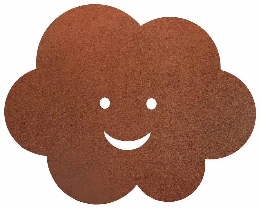 Brązowy dywan dziecięcy z ekoskóry tkany ręcznie 70x88 cm Cloud XXL Bull – LIND DNA