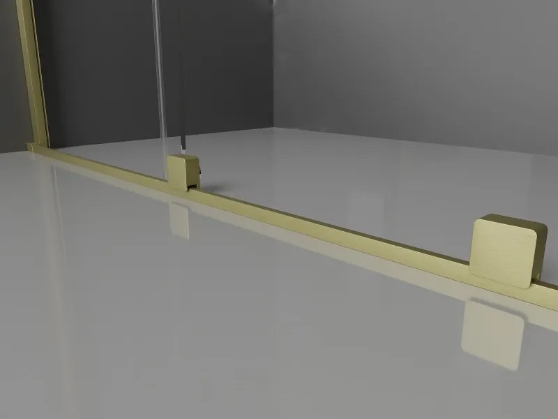 Mexen Velar drzwi prysznicowe rozsuwane 110 cm, transparent, złote szczotkowane - 871-110-000-01-55
