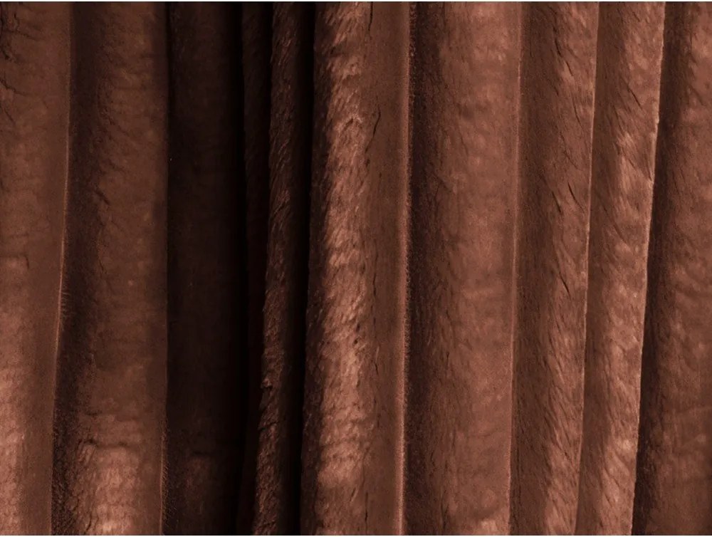 Sztruksowy rozkładany/ze schowkiem narożnik (lewostronny/z szezlongiem) w kolorze terakoty Kona – Makamii